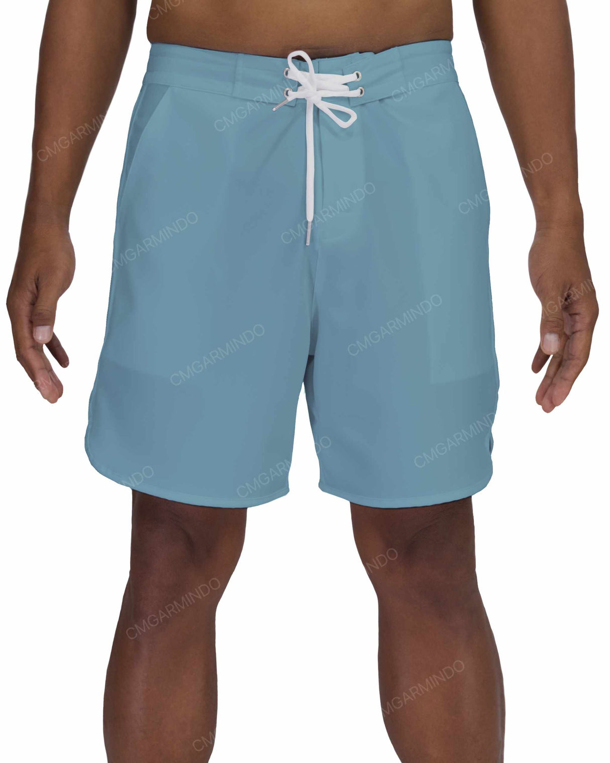 17" Fixed Waist Dolphin Hem Boardshorts