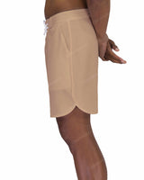 17" Fixed Waist Dolphin Hem Boardshorts