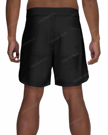 17" Fixed Waist Dolphin Hem Boardshorts