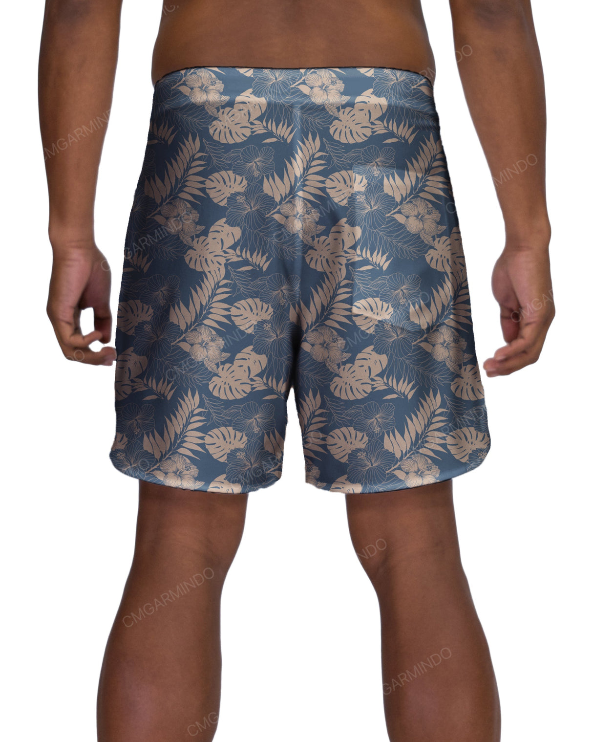 17" Fixed Waist Dolphin Hem Boardshorts