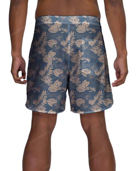 17" Fixed Waist Dolphin Hem Boardshorts