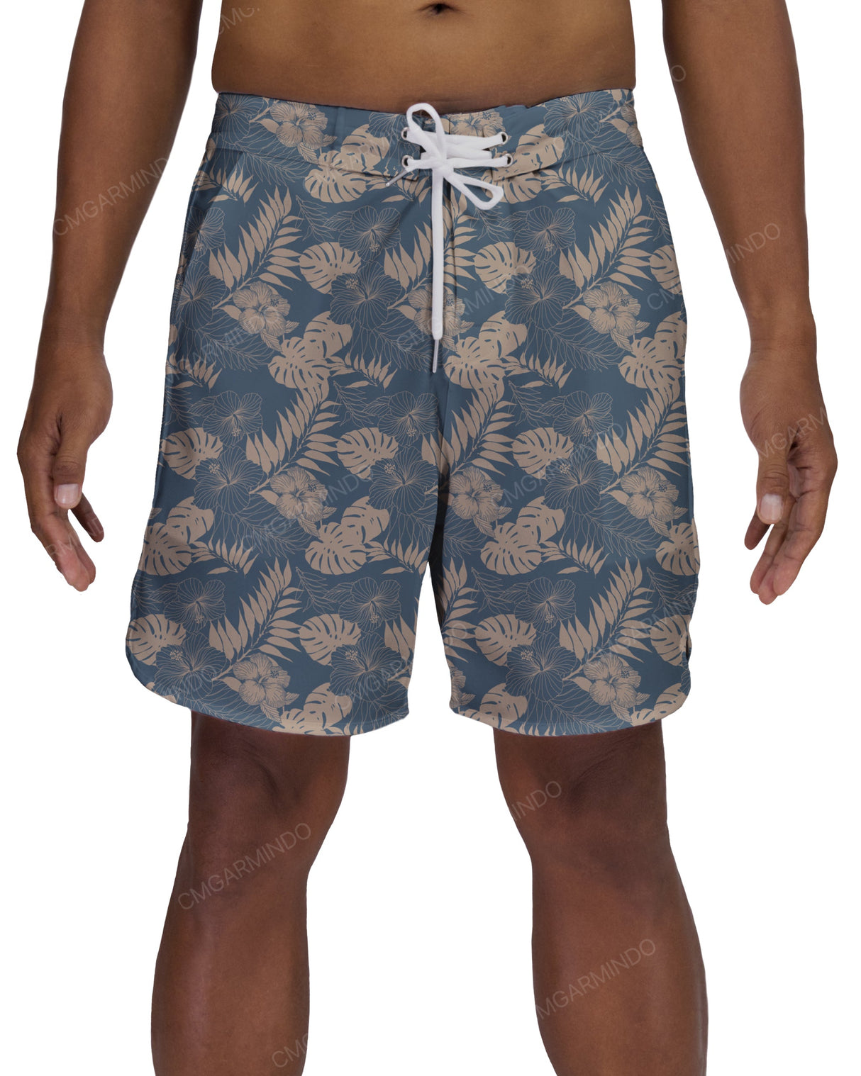 17" Fixed Waist Dolphin Hem Boardshorts