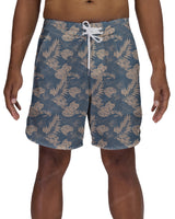 17" Fixed Waist Dolphin Hem Boardshorts