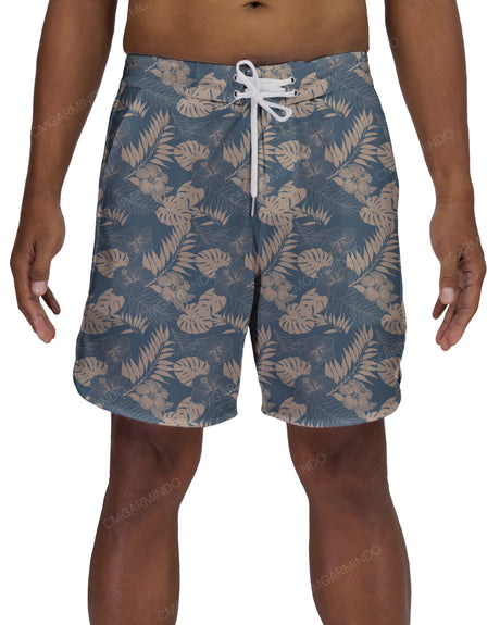 17" Fixed Waist Dolphin Hem Boardshorts