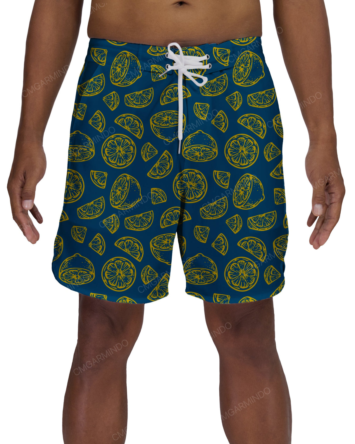 17" Fixed Waist Dolphin Hem Boardshorts