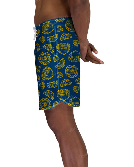 17" Fixed Waist Dolphin Hem Boardshorts