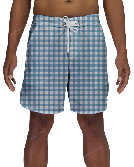 17" Fixed Waist Dolphin Hem Boardshorts