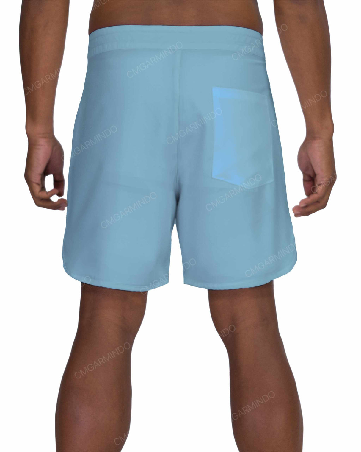 17" Fixed Waist Dolphin Hem Boardshorts