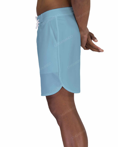 17" Fixed Waist Dolphin Hem Boardshorts