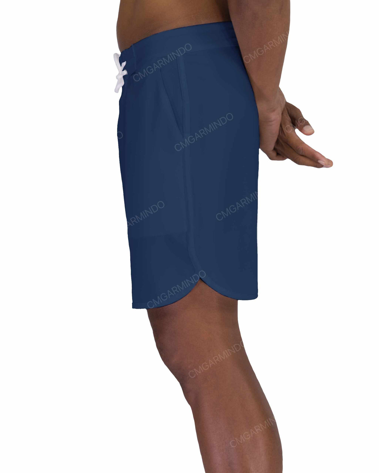 17" Fixed Waist Dolphin Hem Boardshorts