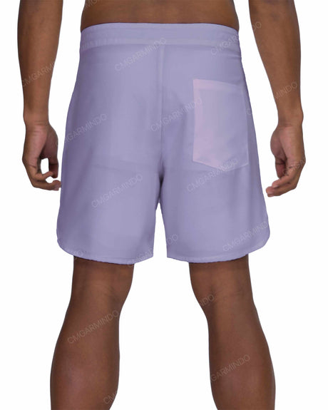 17" Fixed Waist Dolphin Hem Boardshorts