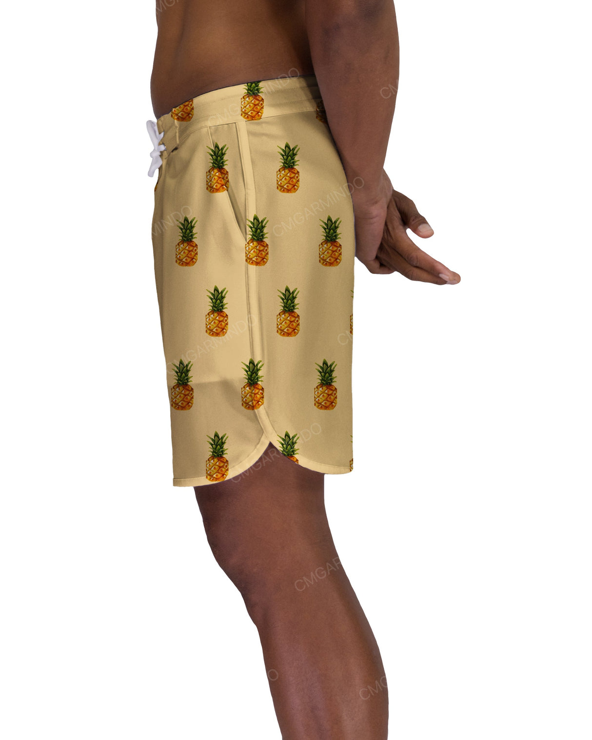 17" Fixed Waist Dolphin Hem Boardshorts