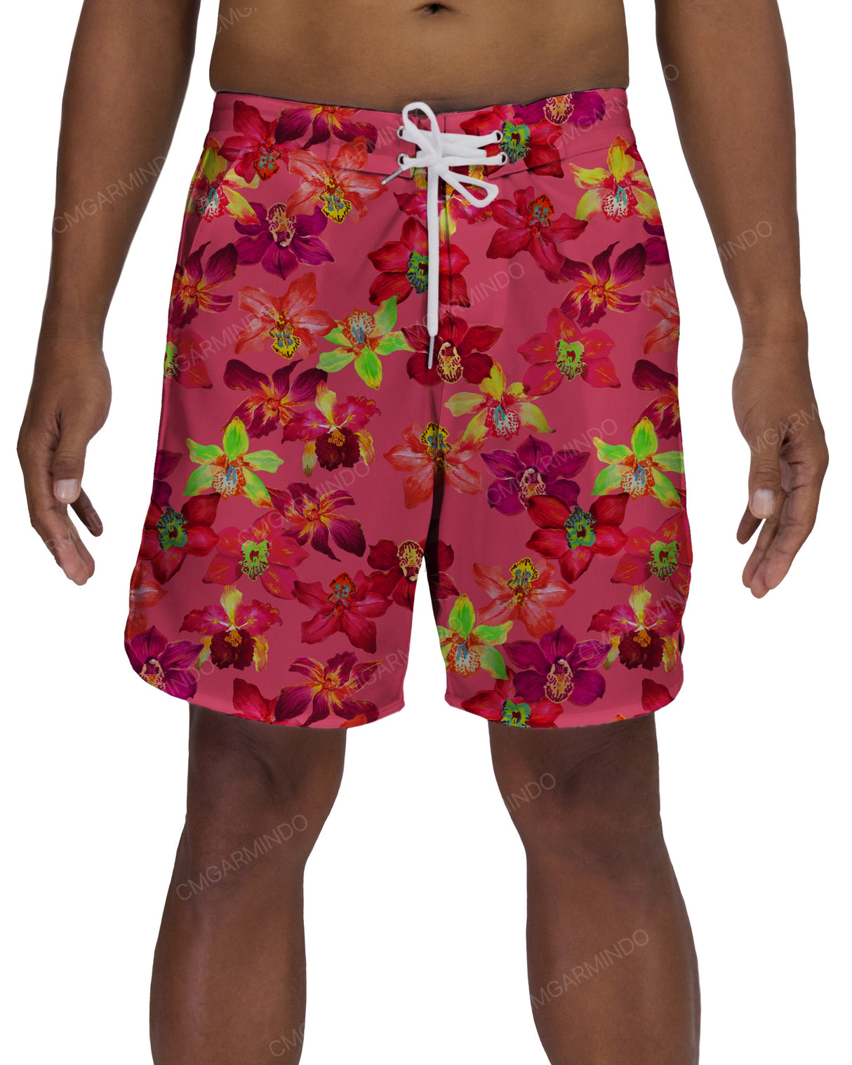 17" Fixed Waist Dolphin Hem Boardshorts