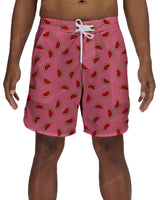 17" Fixed Waist Dolphin Hem Boardshorts