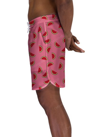 17" Fixed Waist Dolphin Hem Boardshorts