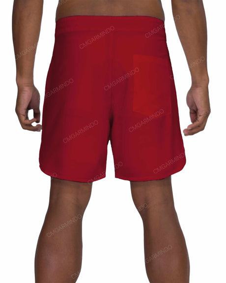 17" Fixed Waist Dolphin Hem Boardshorts