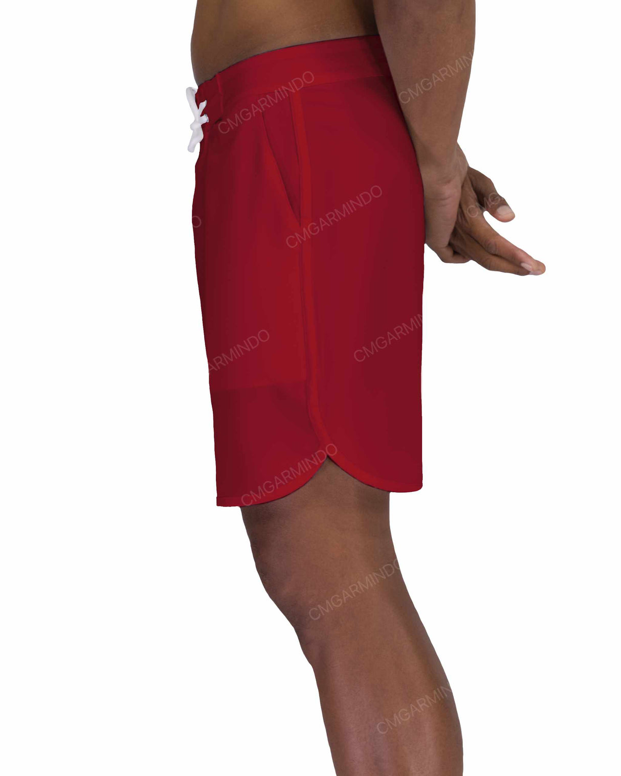 17" Fixed Waist Dolphin Hem Boardshorts