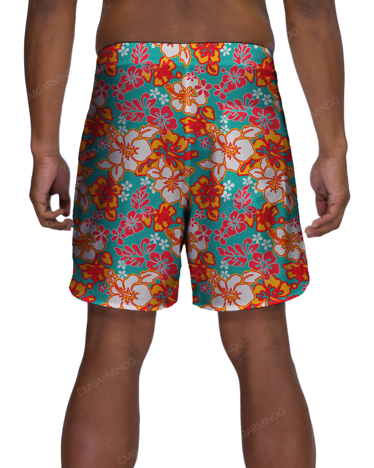 17" Fixed Waist Dolphin Hem Boardshorts