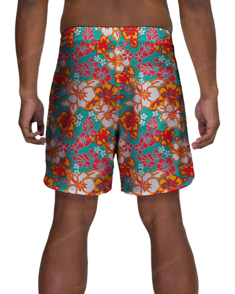 17" Fixed Waist Dolphin Hem Boardshorts