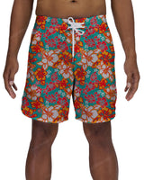 17" Fixed Waist Dolphin Hem Boardshorts