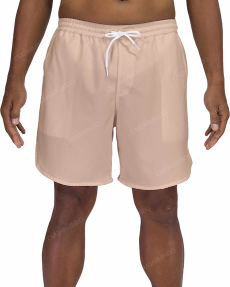 17" Elastic Waist Dolphin Hem Swimshorts