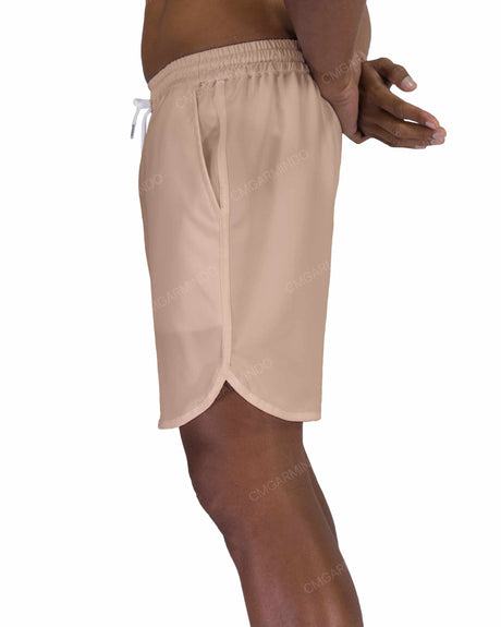 17" Elastic Waist Dolphin Hem Swimshorts