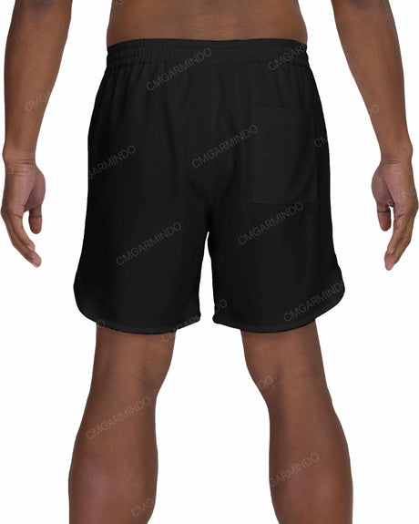 17" Elastic Waist Dolphin Hem Swimshorts