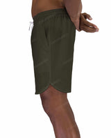 17" Elastic Waist Dolphin Hem Swimshorts