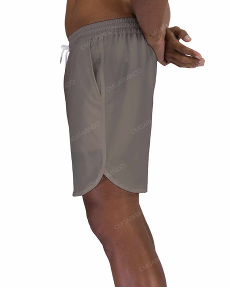 17" Elastic Waist Dolphin Hem Swimshorts
