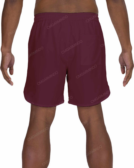 17" Elastic Waist Dolphin Hem Swimshorts
