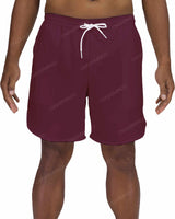 17" Elastic Waist Dolphin Hem Swimshorts