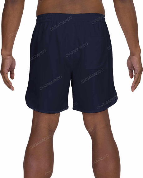 17" Elastic Waist Dolphin Hem Swimshorts
