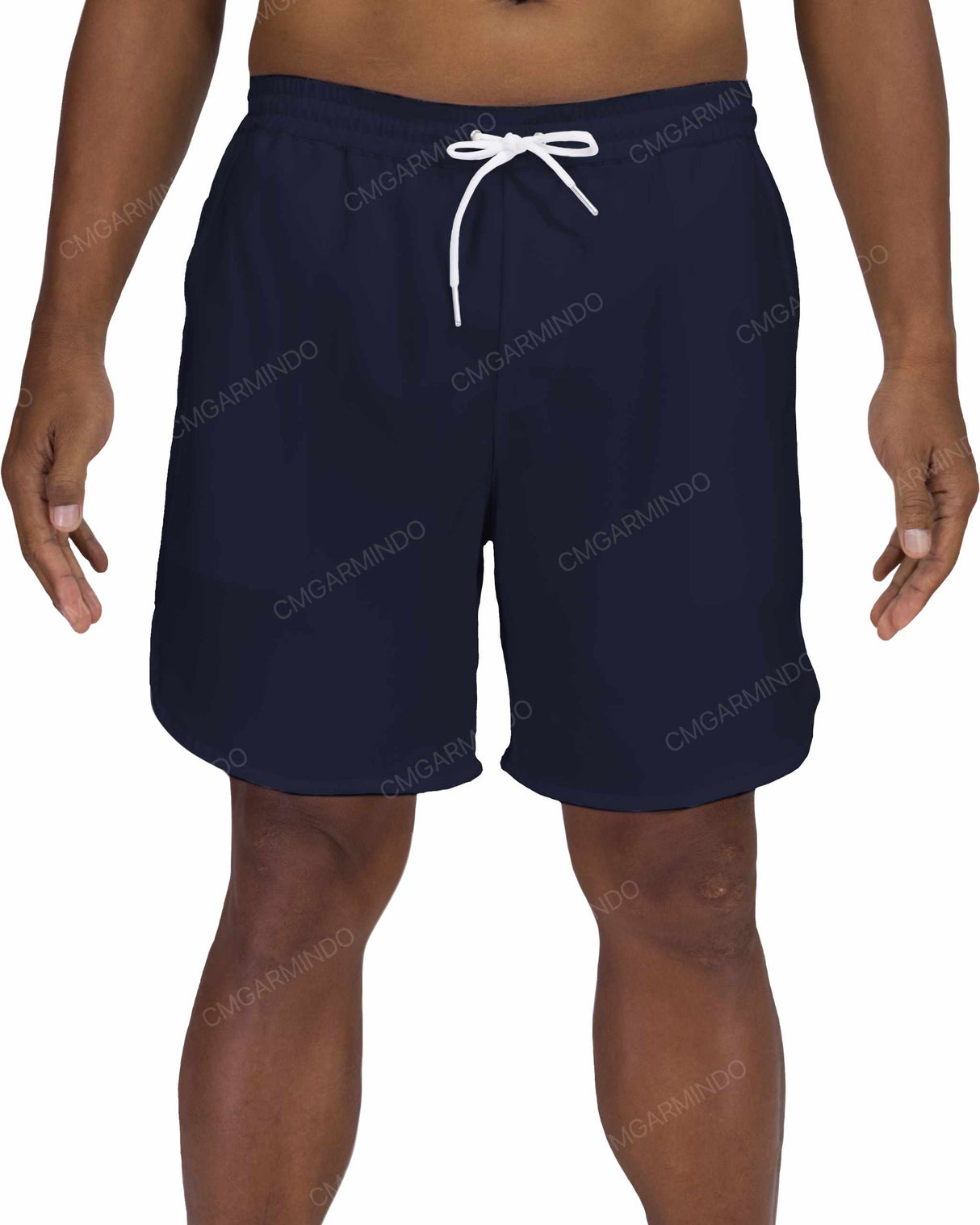 17" Elastic Waist Dolphin Hem Swimshorts