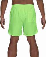17" Elastic Waist Dolphin Hem Swimshorts