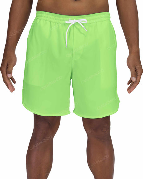 17" Elastic Waist Dolphin Hem Swimshorts