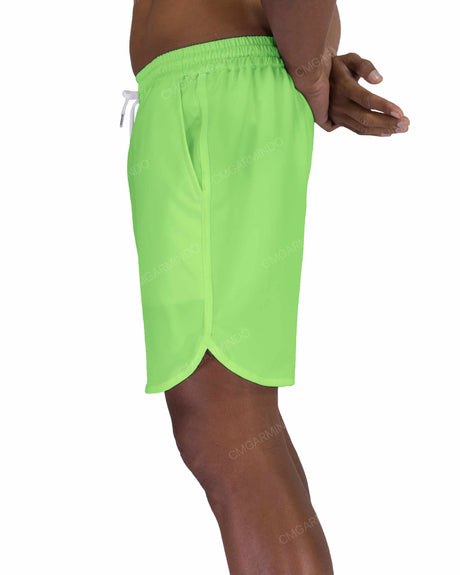 17" Elastic Waist Dolphin Hem Swimshorts