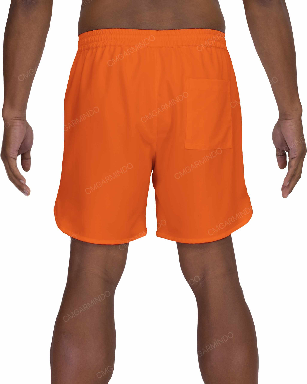 17" Elastic Waist Dolphin Hem Swimshorts