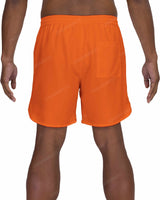 17" Elastic Waist Dolphin Hem Swimshorts