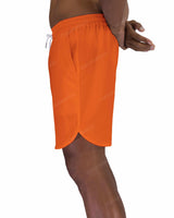 17" Elastic Waist Dolphin Hem Swimshorts