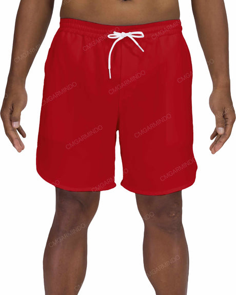 17" Elastic Waist Dolphin Hem Swimshorts