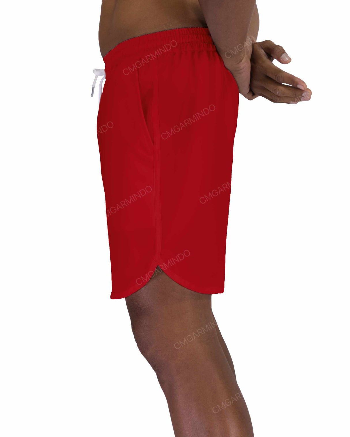 17" Elastic Waist Dolphin Hem Swimshorts