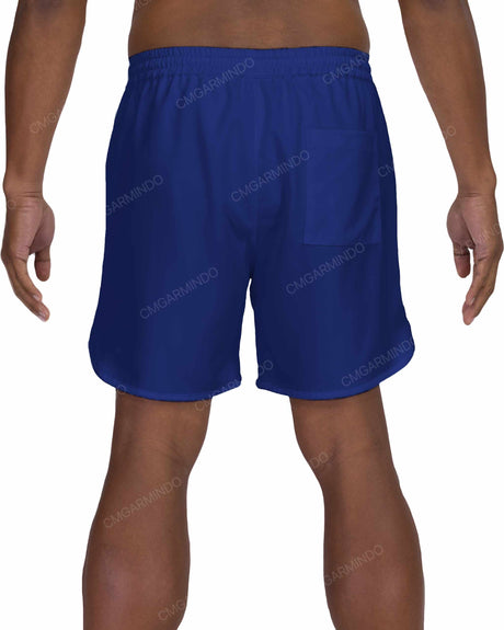 17" Elastic Waist Dolphin Hem Swimshorts