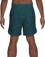 17" Elastic Waist Dolphin Hem Swimshorts