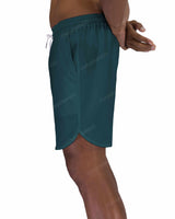 17" Elastic Waist Dolphin Hem Swimshorts