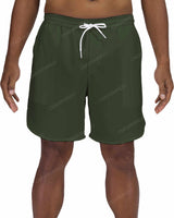 17" Elastic Waist Dolphin Hem Swimshorts