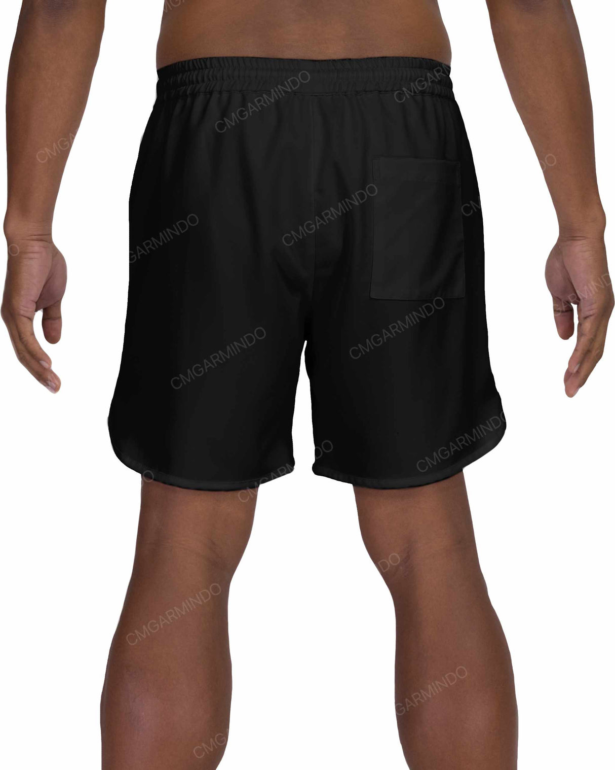 17" Elastic Waist Dolphin Hem Swimshorts