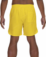 17" Elastic Waist Dolphin Hem Swimshorts