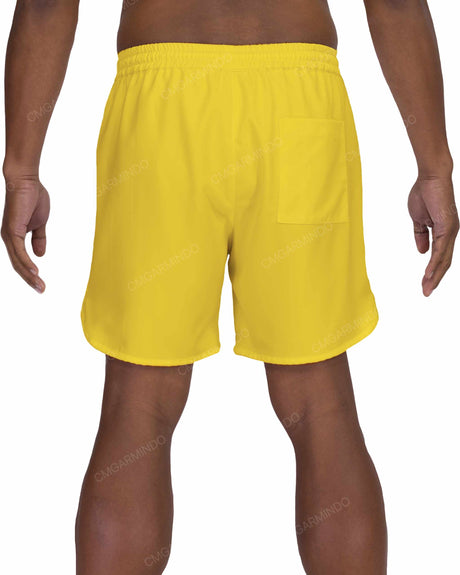 17" Elastic Waist Dolphin Hem Swimshorts
