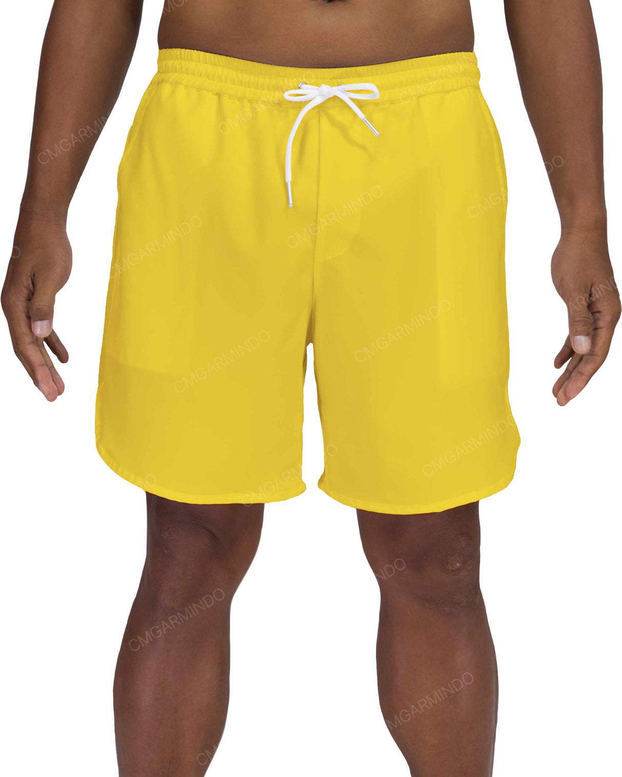 17" Elastic Waist Dolphin Hem Swimshorts