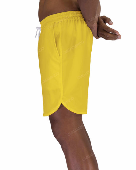 17" Elastic Waist Dolphin Hem Swimshorts